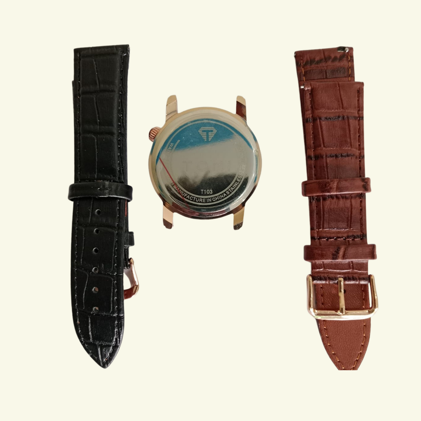 TOMI T-105 Dual Strap Luxury Face Gear Watch for Men