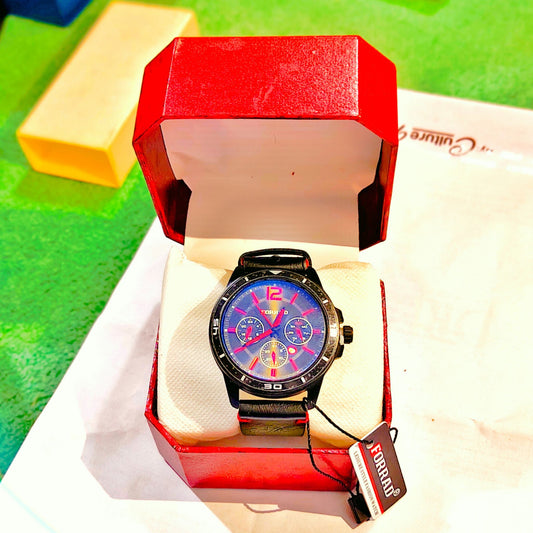 Forrad Men's Luxury Watch with Leather Strap